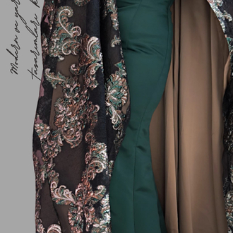 Kapşonlu Kaftan Takım
