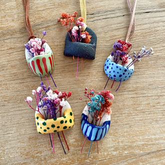Mini Çiçek Sepetleri / 3 numaralı magnet