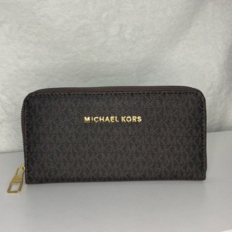 MICHAEL KORS ACI KAHVE RENK BÜYÜK BOY FERMUARLI CÜZDAN