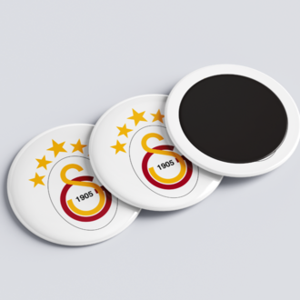 GALATASARAY 5 YILDIZ BUTON MAGNET 5 ADET- KİŞİSELLEŞTİRİLEBİLİR