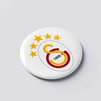 GALATASARAY 5 YILDIZ BUTON MAGNET 5 ADET- KİŞİSELLEŞTİRİLEBİLİR