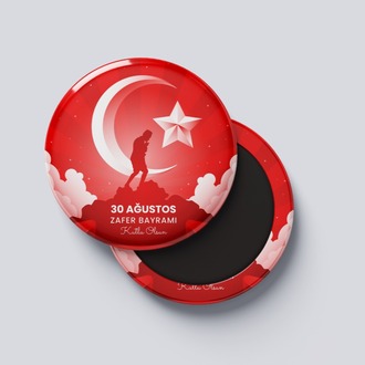 30 AĞUSTOS TEMALI ROZET BUTON MAGNET 5 ADET