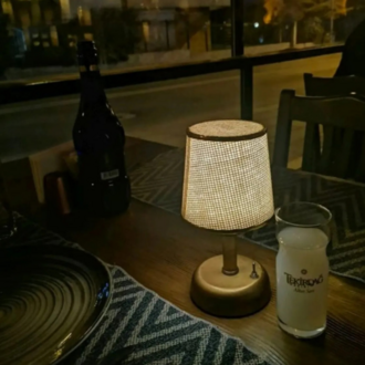 Niche Store Tr Masa Üstü Pilli Abajür, Vintage, Mini Gece Lambası