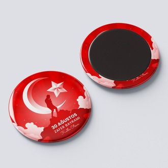 30 AĞUSTOS TEMALI ROZET BUTON MAGNET 5 ADET
