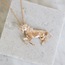 unicorn bronz kolye