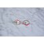 evil eye küpe büyük (neon pembe)