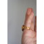 Aurum Regina (altın kraliçe) yüzük (18 k altın kaplama, mine)