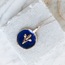 fleur de lis kolye (lacivert)