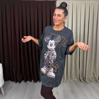 Rovin Miki T-Shirt Siyah