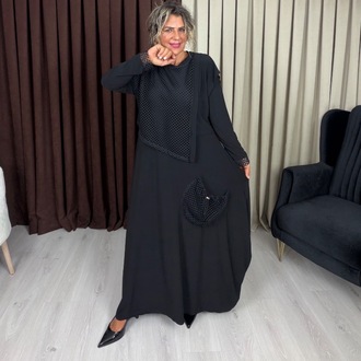 Rana File Detaylı İkili Elbise