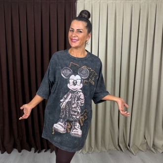 Rovin Miki T-Shirt Siyah