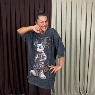 Rovin Miki T-Shirt Siyah