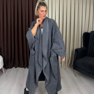 Roma Kot Tasarım Trençkot Antrasit