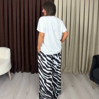 Viore Takım Zebra Desenli