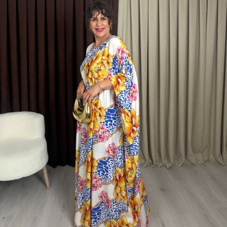 Flora Elbise Mavi