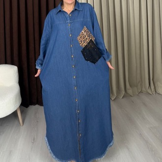 Paloma Denim Gömlek Elbise