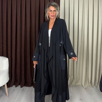 Matilda Tasarım Trençkot Siyah