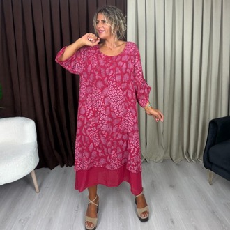 Bade İthal Elbise Kırmızı