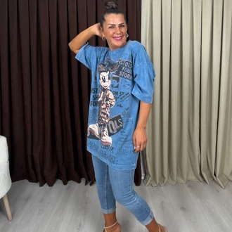 Rovin Miki T-Shirt Mavi