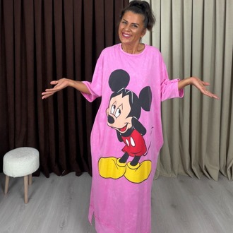 Bonbon Mikili Elbise Pembe