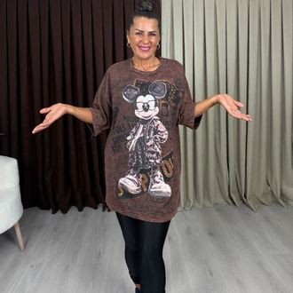 Rovin Miki T-Shirt Kahve