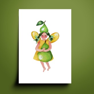 Kart Baskı Set | 'Fairies-Fruits'
