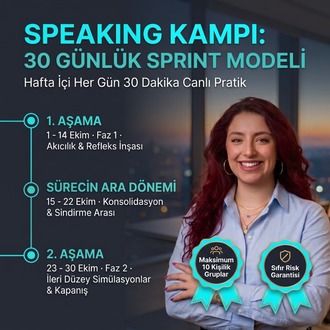 SPEAKING EKİM KAMPI: 20 Seans Hibrit Sprint Modeli