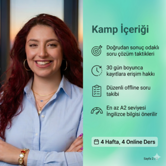 YDS AĞUSTOS 2026 YAZ KAMPI