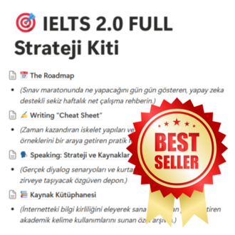 IELTS 2.0 FULL Strateji Kiti: 7.0+ Yol Haritası & Şablonlar