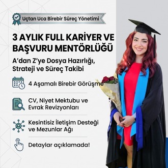 3 Aylık Full Kariyer ve Başvuru Mentörlüğü