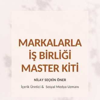 MARKALARLA İŞBİRLİĞİ MASTER KİTİ E-KİTAP