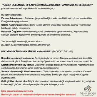 YÜKSEK İZLENMENİN SIRLARI VİDEO EĞİTİMİ 