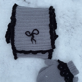 fırfırlı atkı eldiven❄️