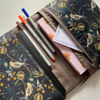 çok gözlü kitap/tablet kılıfı bülbül