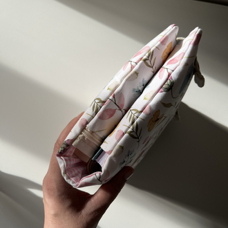 çok gözlü kitap/tablet kılıfı güzel çiçekler