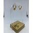 ZİRKON SİLİNDİR SALLANTILI GOLD HALKA ÇELİK KÜPE