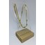 İTALYAN TASARIM SİMLİ GOLD SIRA KELEBEKLER ÇELİK KOLYE 45 CM