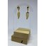 GOLD SALLANTILI TÜY ÇELİK KÜPE