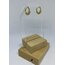 GOLD DOLGULU TOPÇUK TASARIM ÇELİK KÜPE