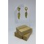 GOLD SALLANTILI TÜY ÇELİK KÜPE