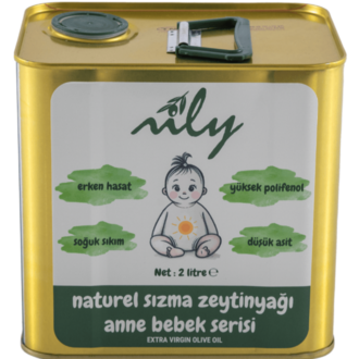 Nily Anne Bebek Serisi Erken Hasat Soğuk Sıkım Naturel Sızma Zeytinyağı (2L)