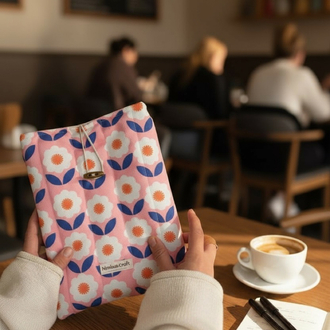 Floral Kitap ve Tablet Çantası