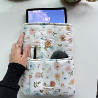 Cepli İlkbahar Kitap ve Tablet Çantası