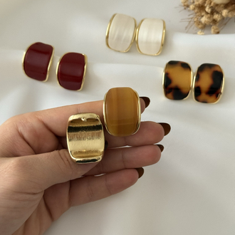 Oval küpe 