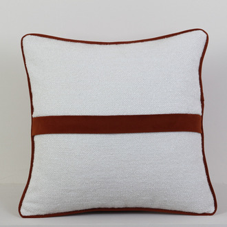 Biyeli Çift Taraflı Dekoratif Kırlent Kılıfı 45x45 cm