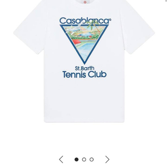CASABLANCA Pamuklu T-shirt Beyaz