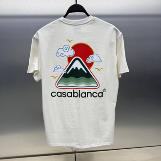 CASABLANCA Pamuklu T-shirt Beyaz