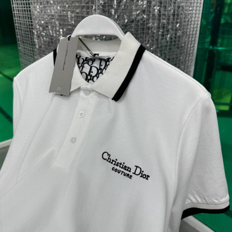CHRISTIAN DIOR Beyaz Polo Yaka T-Shirt