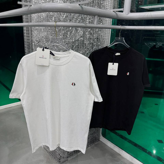 MONCLER Siyah Pamuklu T-Shirt