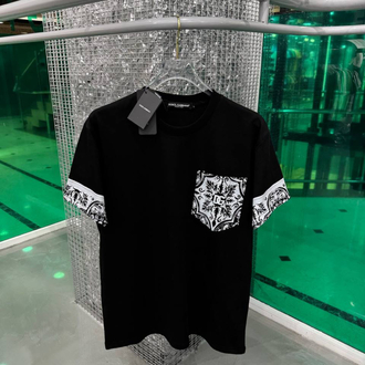 DOLCE&GABBANA Cepli Tasarım T-shirt Siyah